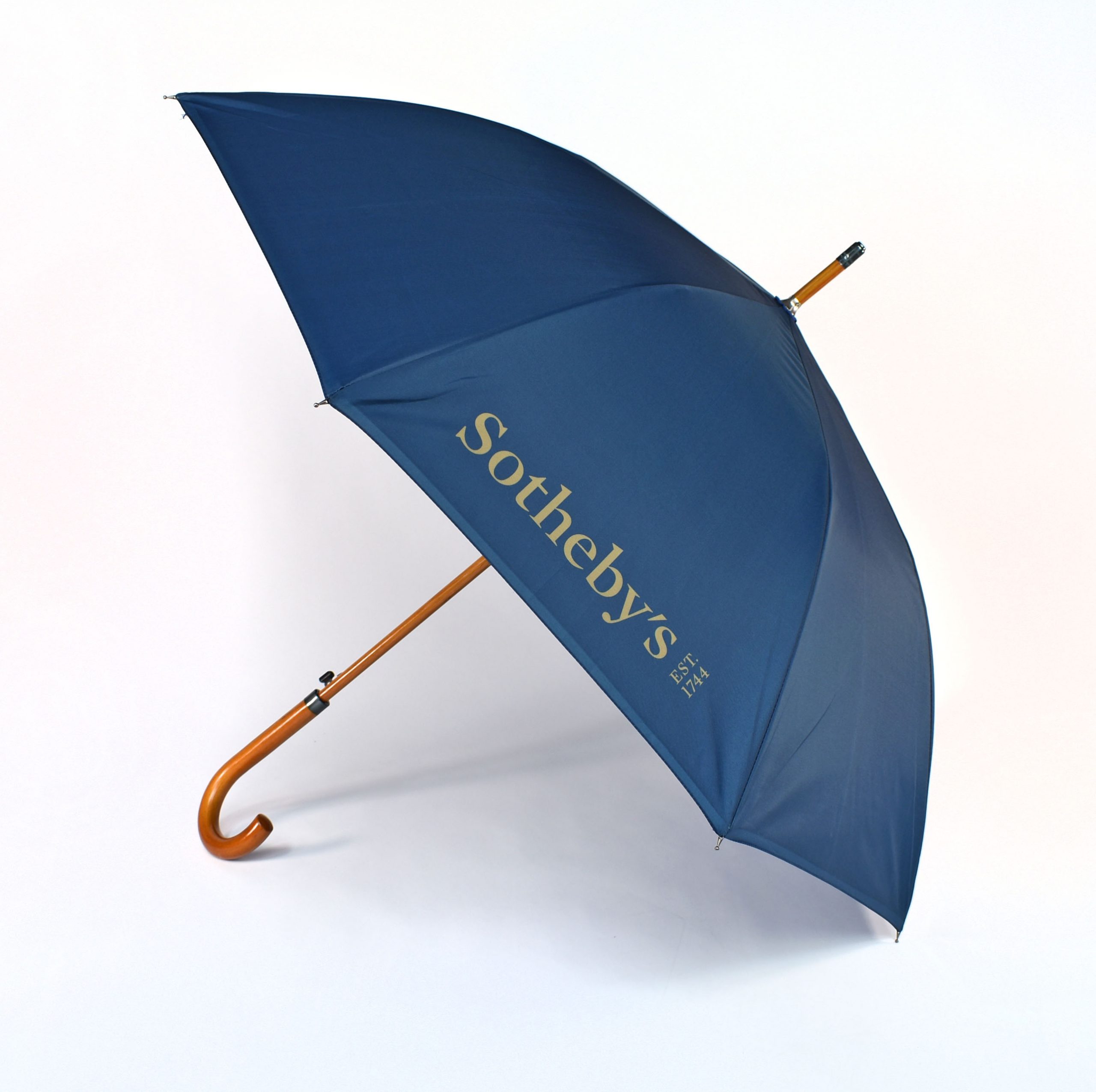 Sotheby's gold printed umbrella