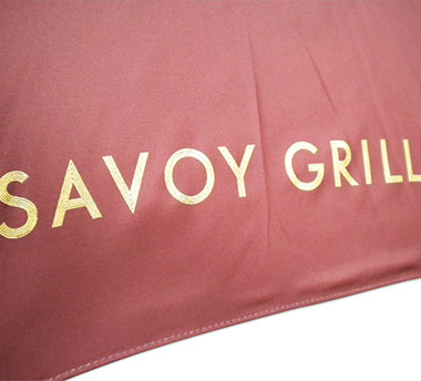 Savoy Grill Printed Umbrella
