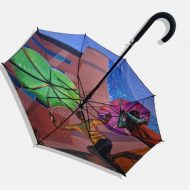 Bright photo print on umbrella