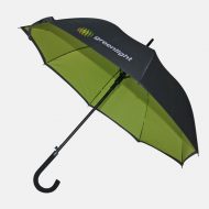 Lime green on inside of umbrella