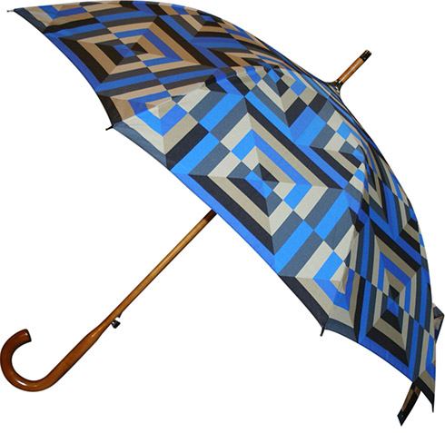 Wood Umbrella with Pattern Print