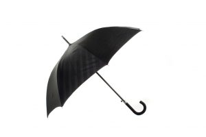 black tonal striped city walker customised umbrella