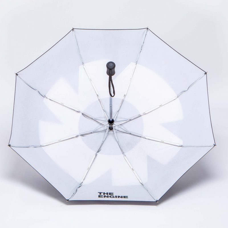 Custom Folding Umbrellas Branded Umbrellas Custom Umbrellas The   UWX TF002 DC Black And White Screen Print Graphic Telescopic Umbrella 800x800 