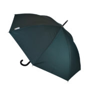 customised walking umbrella black with woven Microsoft label